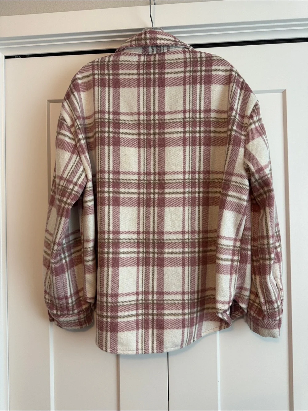 Love Tree Flannel Plaid Button-Front Shacket